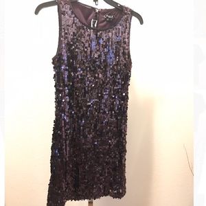 Sequin Hearts beautiful plum tank dress